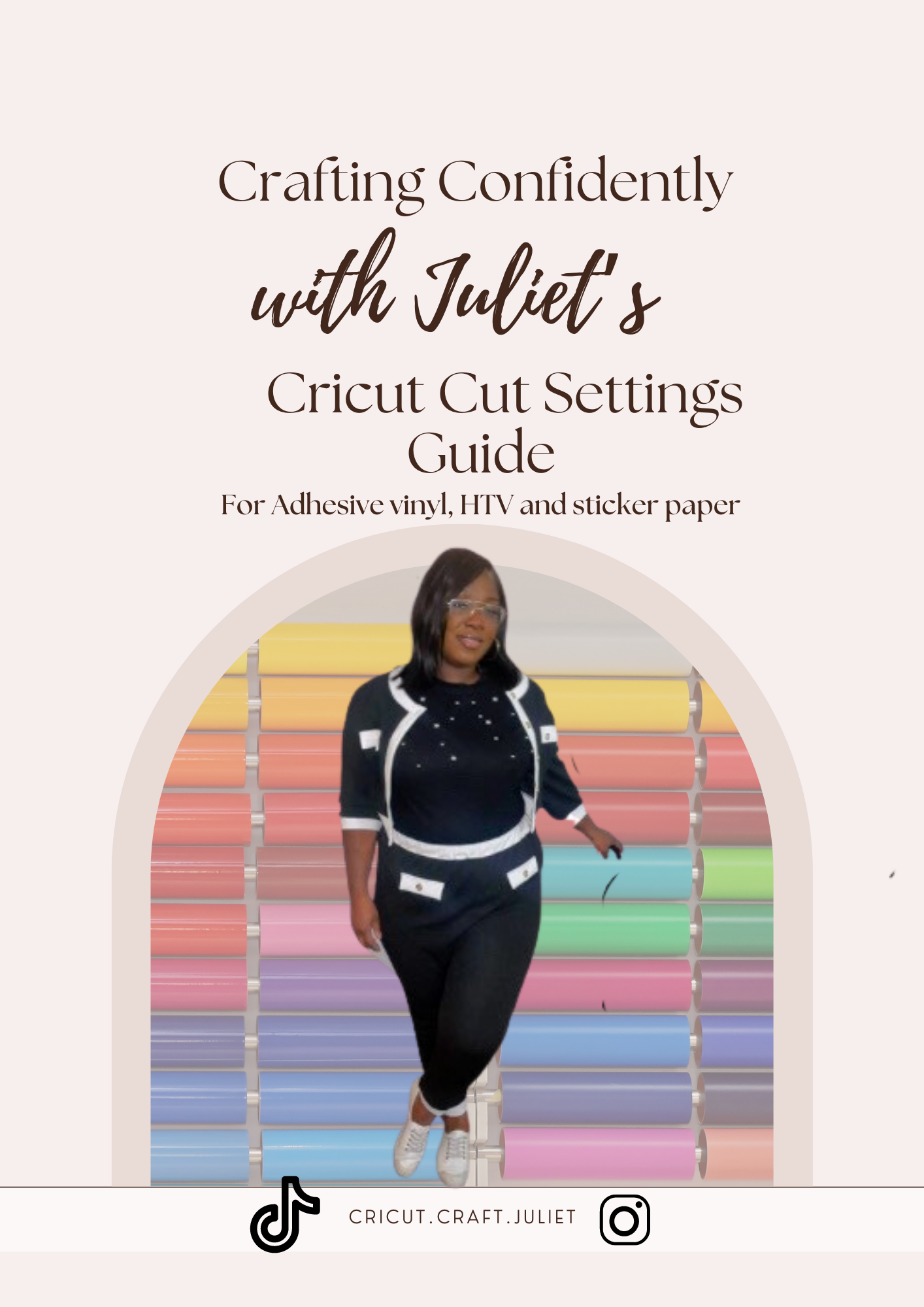 Crafting confidently with Juliet's Cricut cut settings E-guide