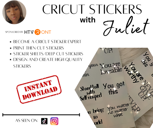 Cricut Stickers 101 Online Class- Video Replay