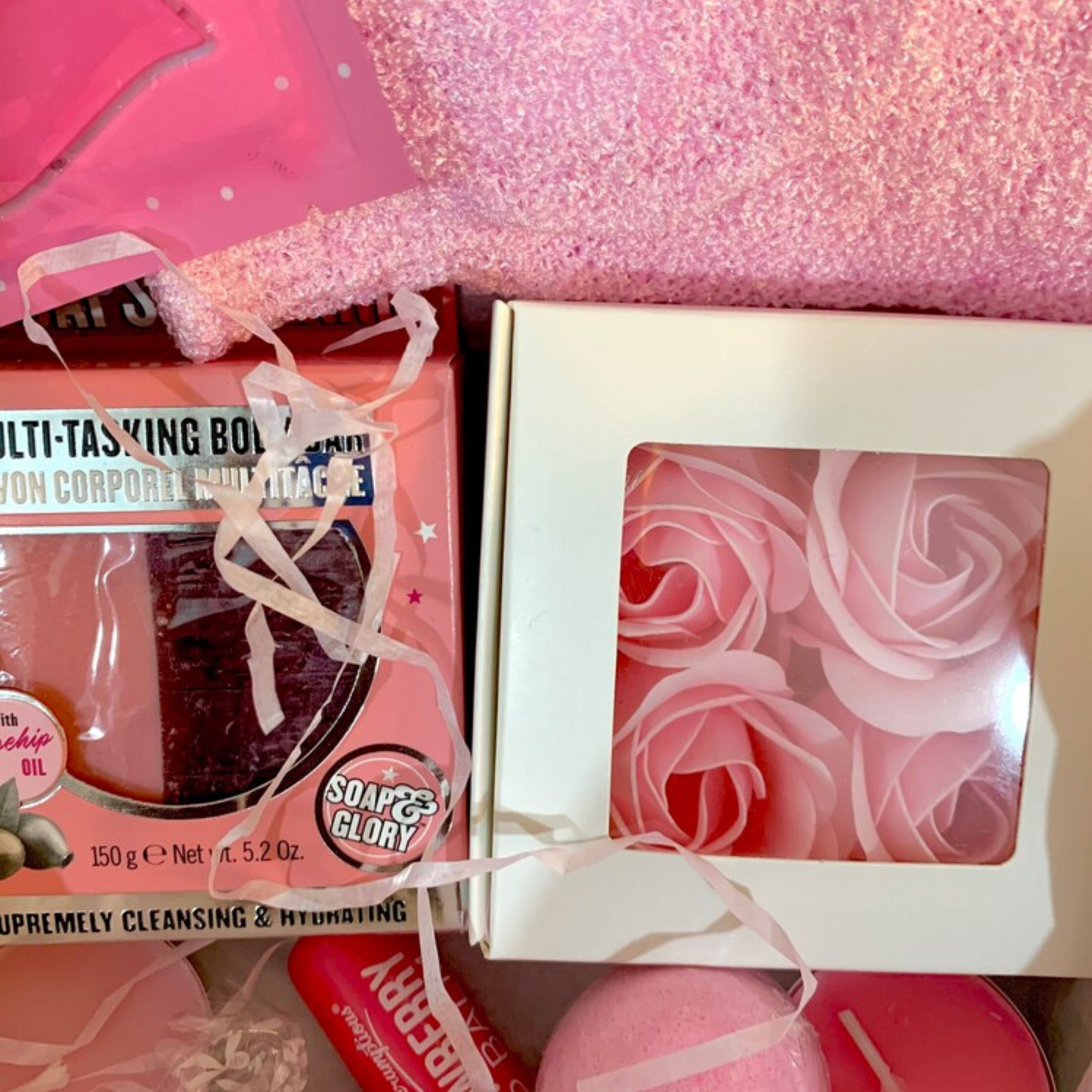 Pink MYSTERY Spa Hamper Box
