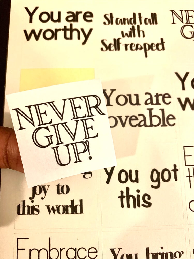 Self Love Motivation Stickers
