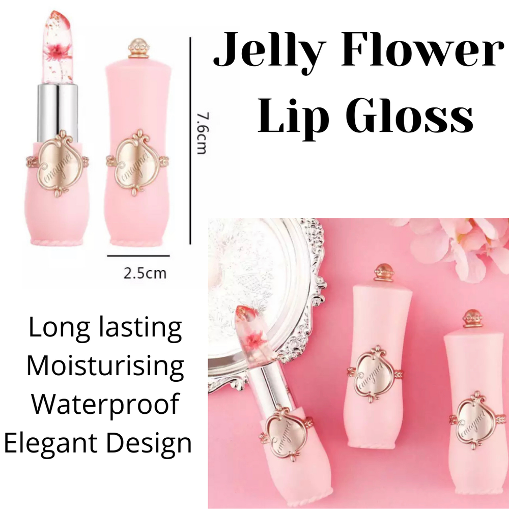 Crystal Jelly Flower Lip Balm- colour changing
