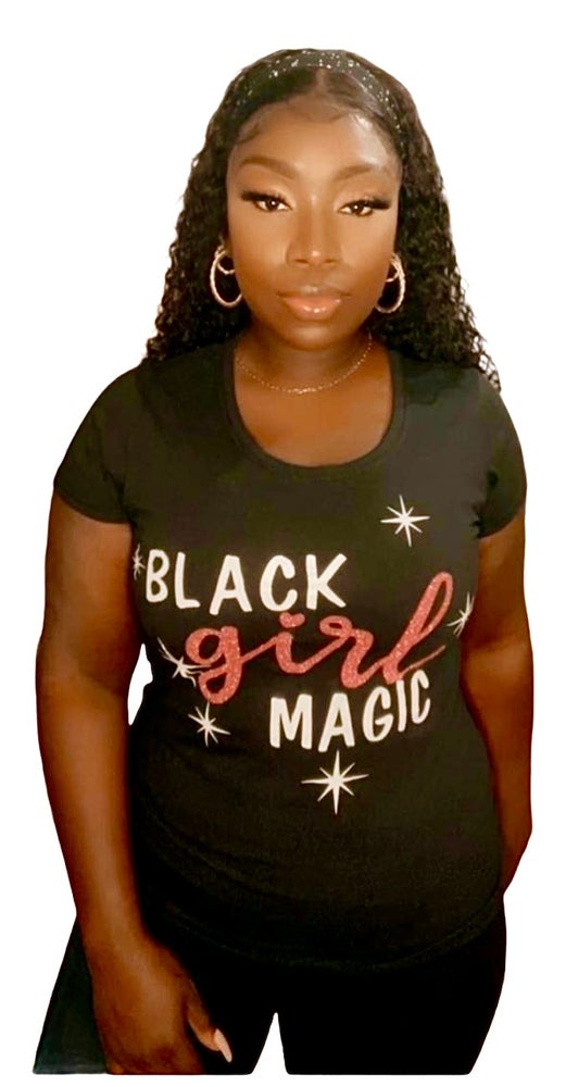 Black Girl Magic Ladies T-Shirt (Customisable)
