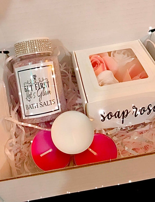 Soap Roses and Relaxing Bath Salts